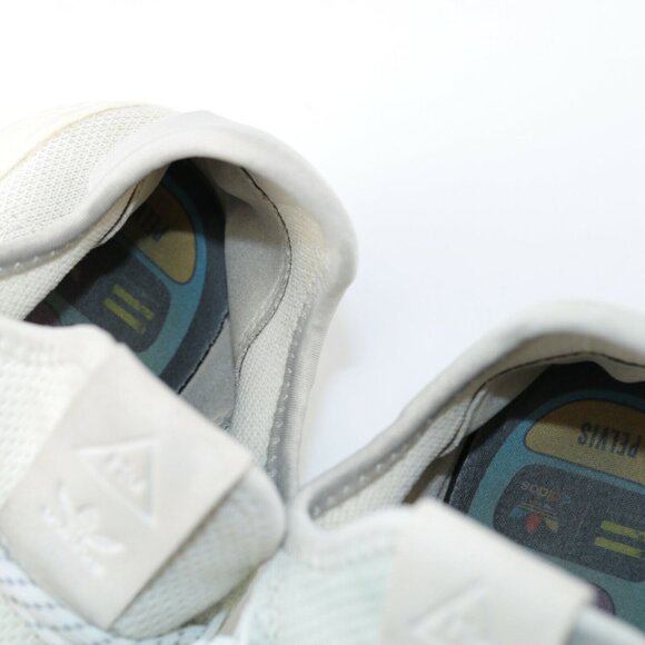 Adidas Originals Pharell Williams Mens Sneaker Size 8 Cream White Knit Shoe - Picture 11 of 12